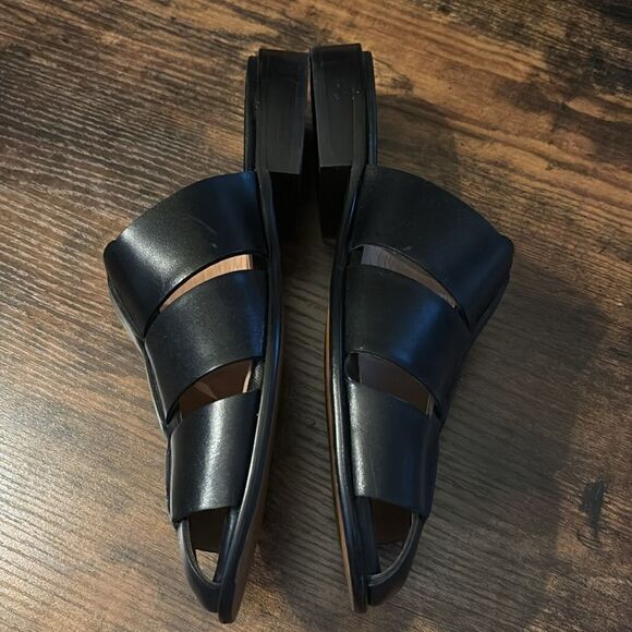 Madewell The Dixson Fisherman Mule in True Black Size 9/ excellent - Picture 6 of 9